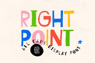 Right Point — All Caps Display