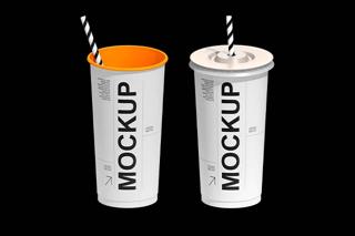 Soda Paper Cup Mockup
