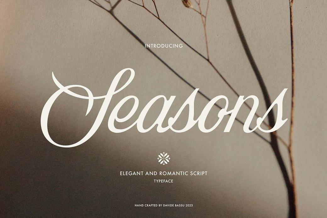 Seasons Script Font