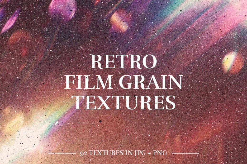 92 Retro Grain Textures