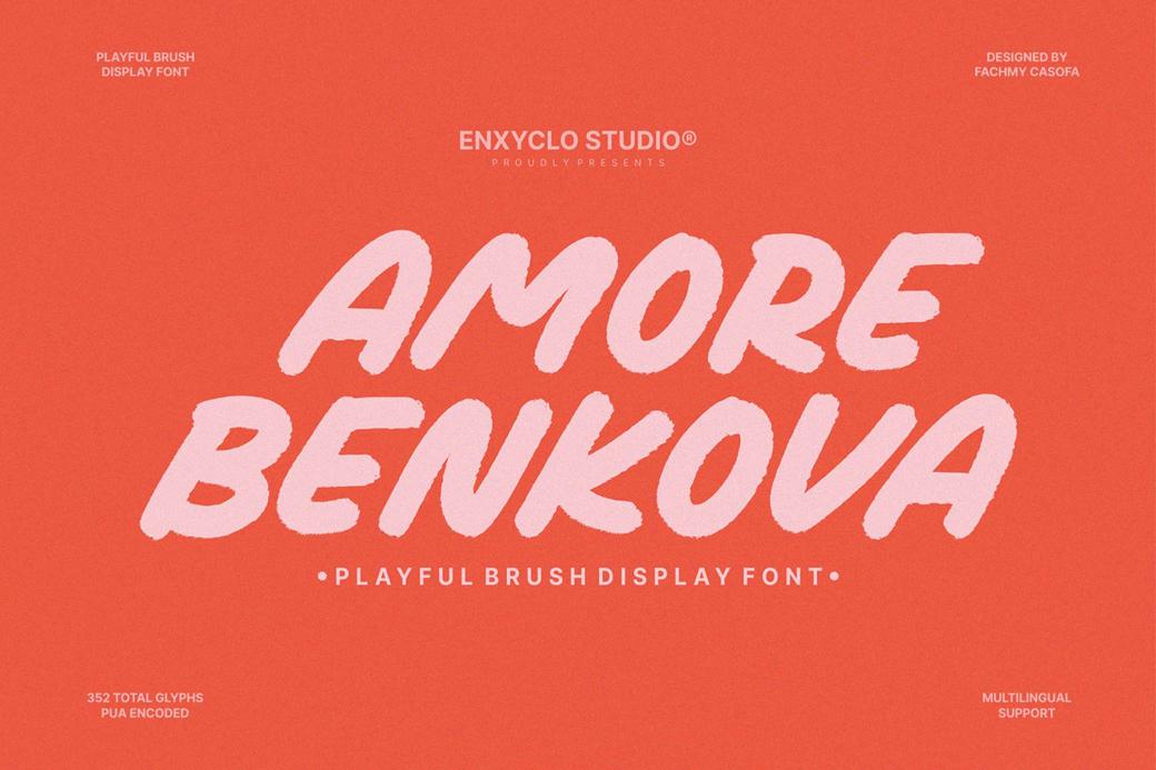 NCL AMORE BENKOVA — Playful Font