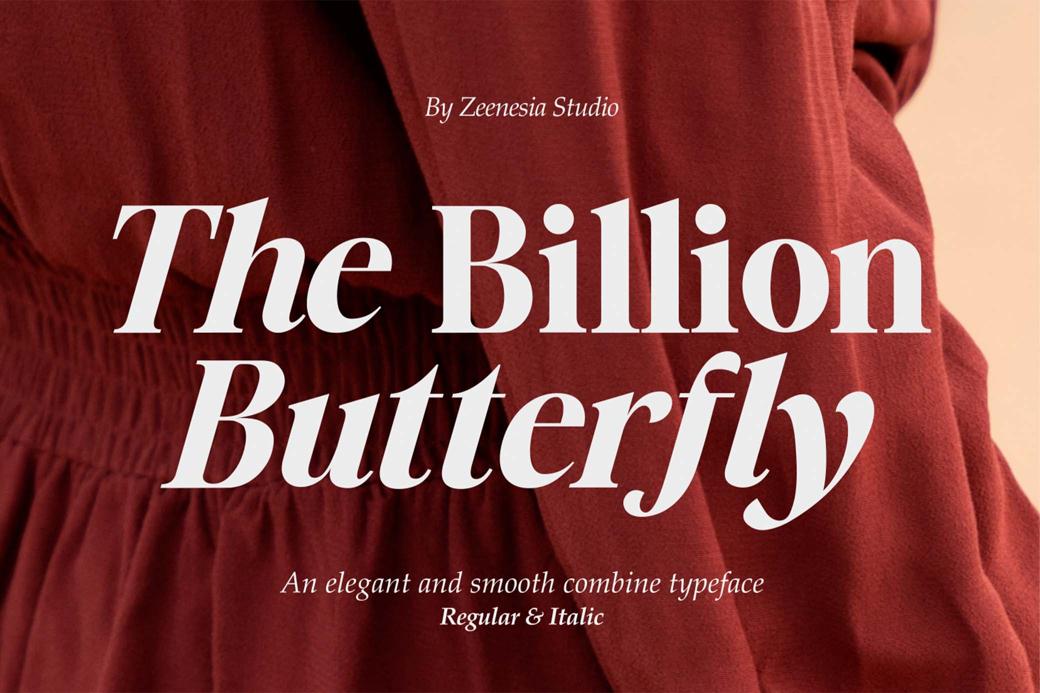 The Billion Butterfly Serif