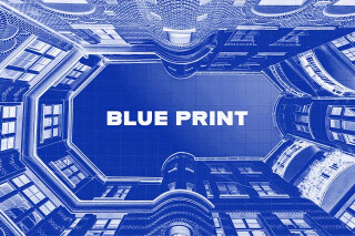 Download Blue Ink Print Photo Effect