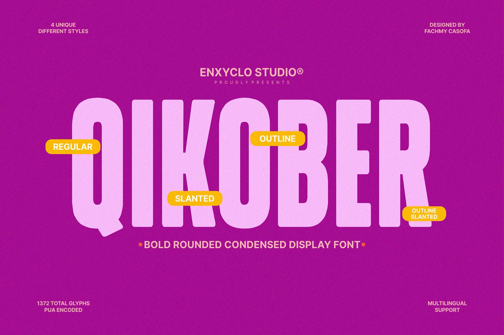 Download NCL QIKOBER — Condensed Font