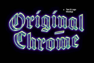 Download Glass Chrome Text Effect