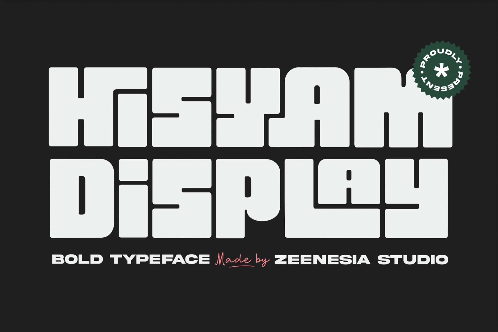 Download Hisyam Bold Typeface