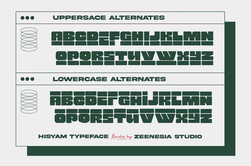 Hisyam Bold Typeface