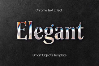 Download Elegant Metal Chrome Text Effect