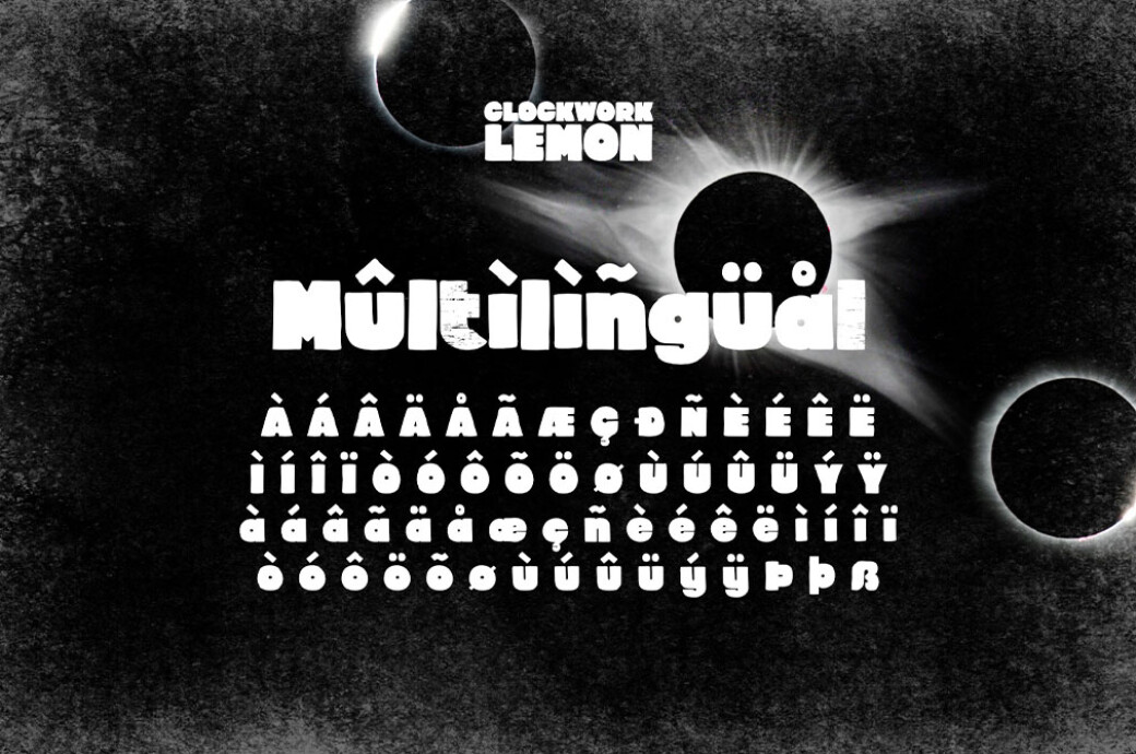 Clockwork Lemon — Fat Type