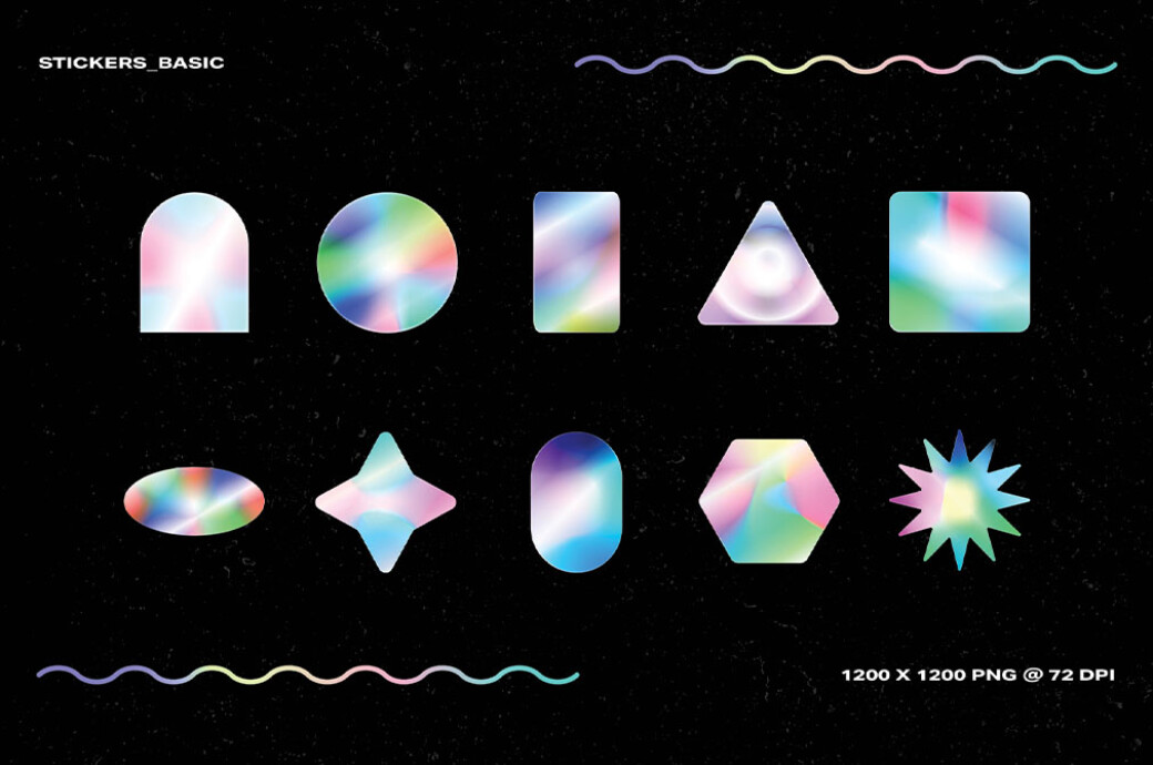 Holographic Sticker Pack