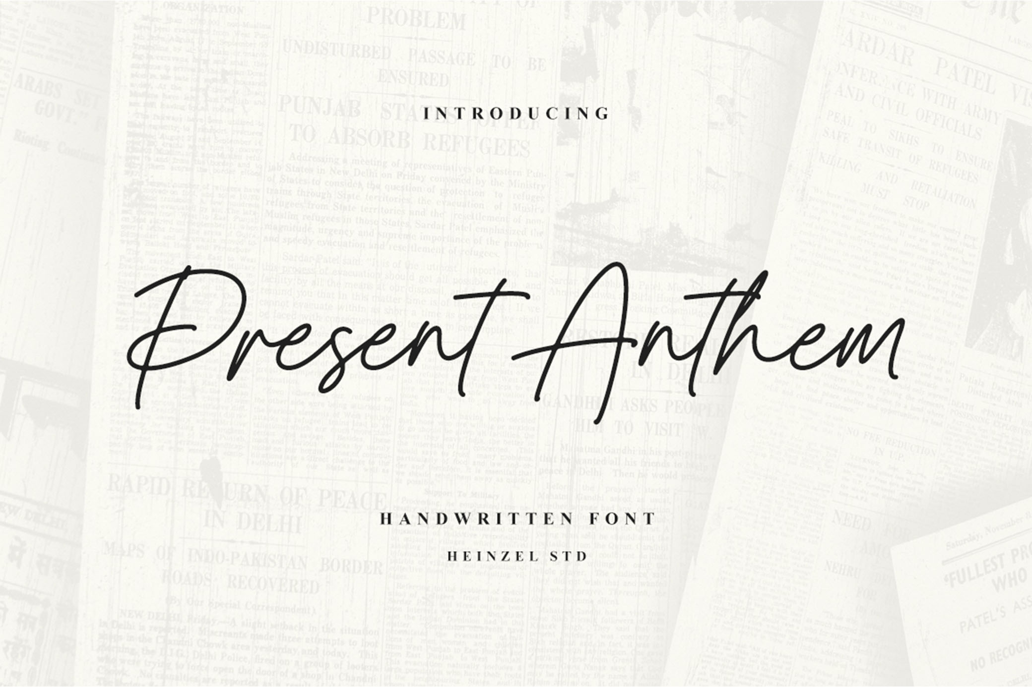 Present Anthem — Handwritten Font