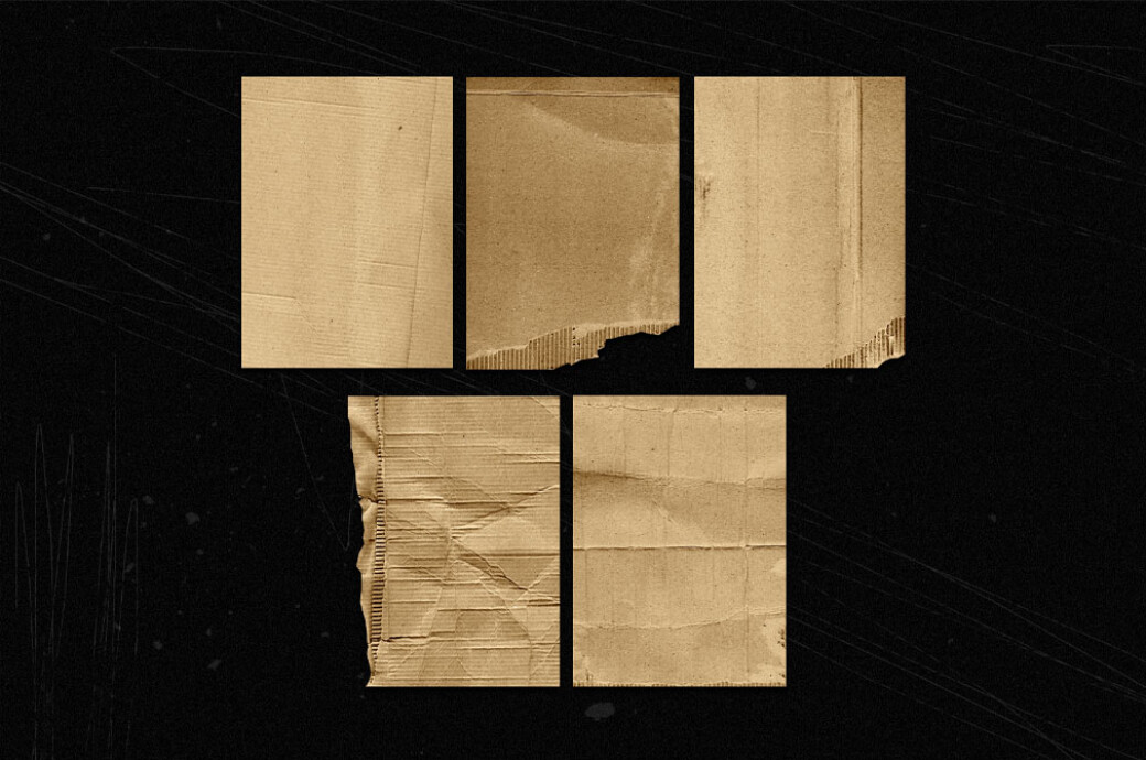 Realistic Cardboard Textures