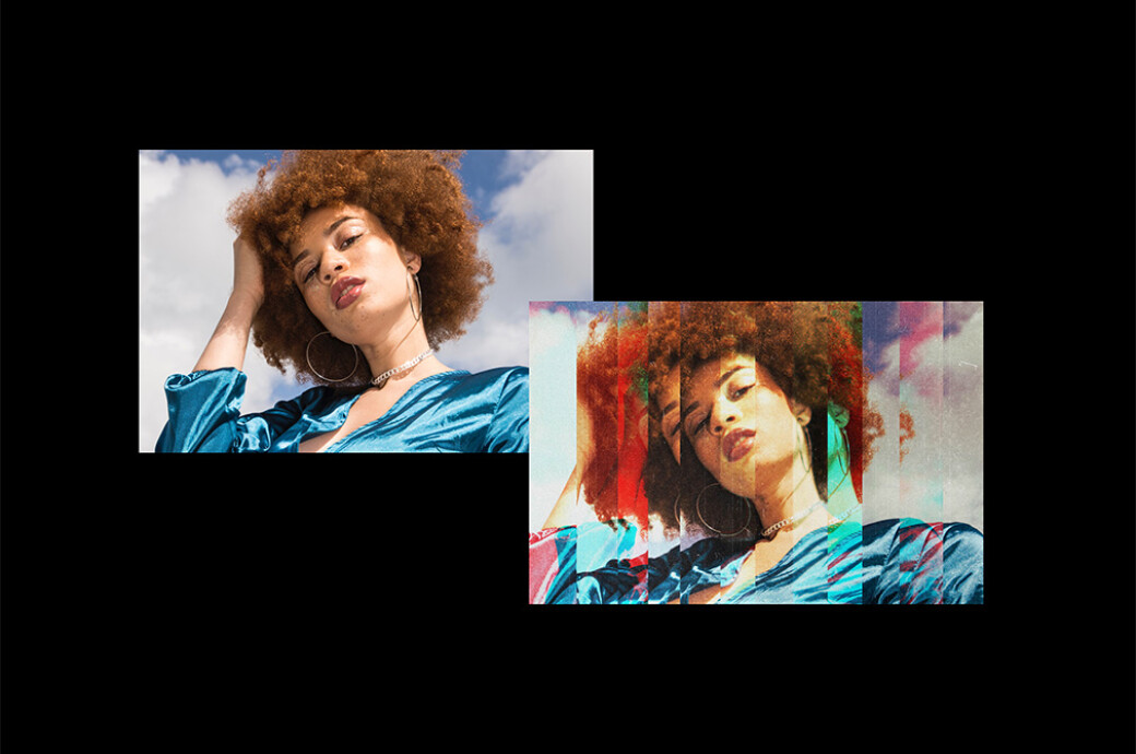 Fractal Glass Photo Effect