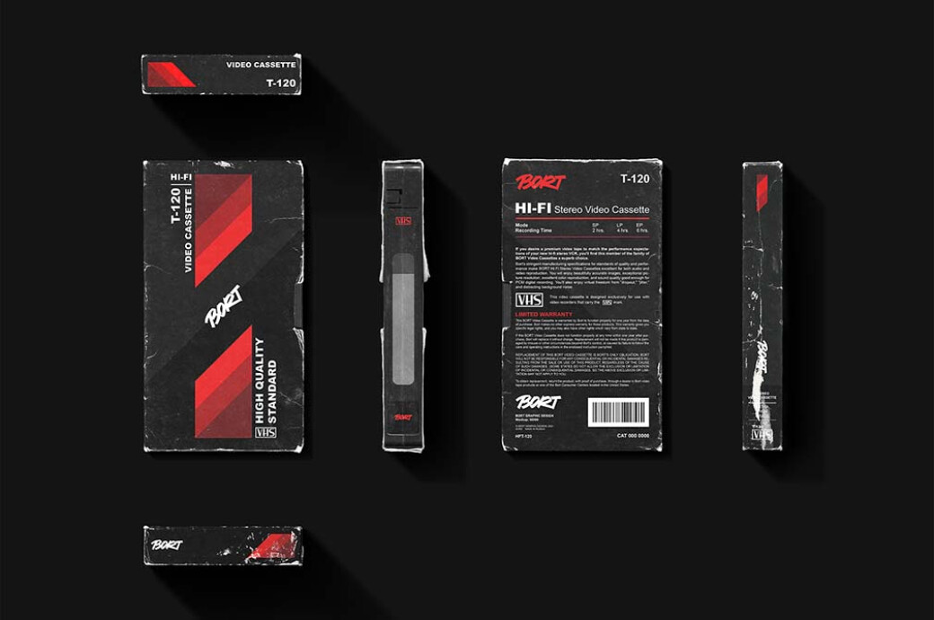 Old VHS Mockup Pack