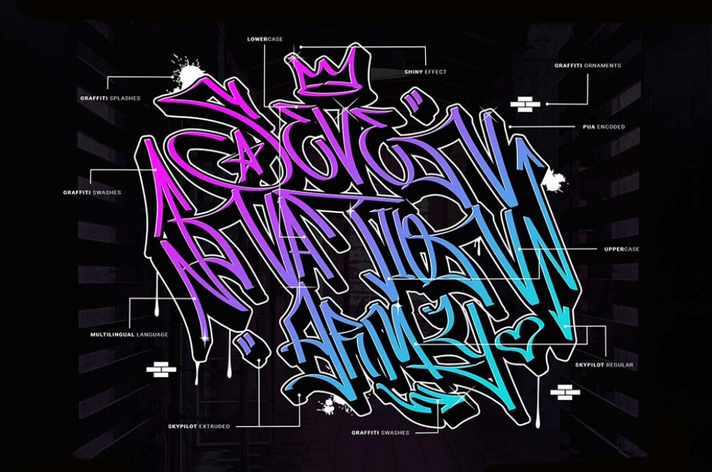 Skypilot Graffiti Font