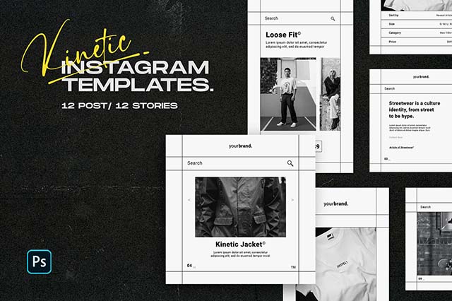 Download Kinetic Instagram Template