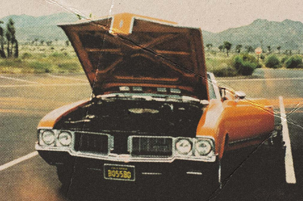 Crumpled Paper Sheets Poster Effect