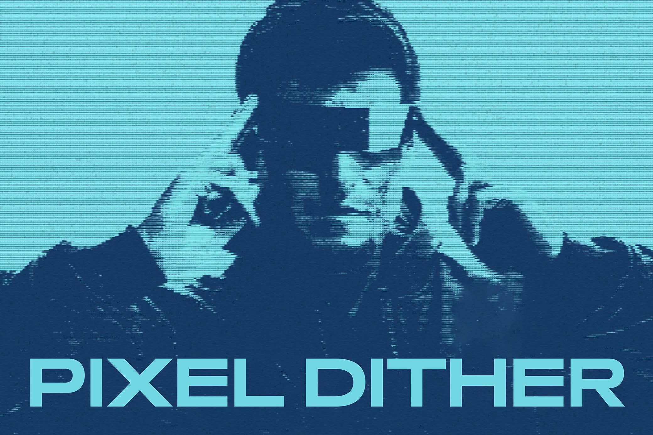 Pixel Dither Photo Effect
