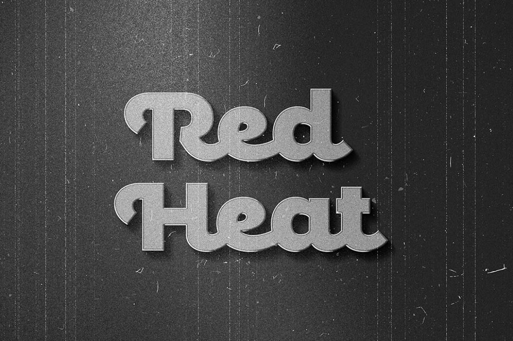 Retro Black & White Text & Logo Effect