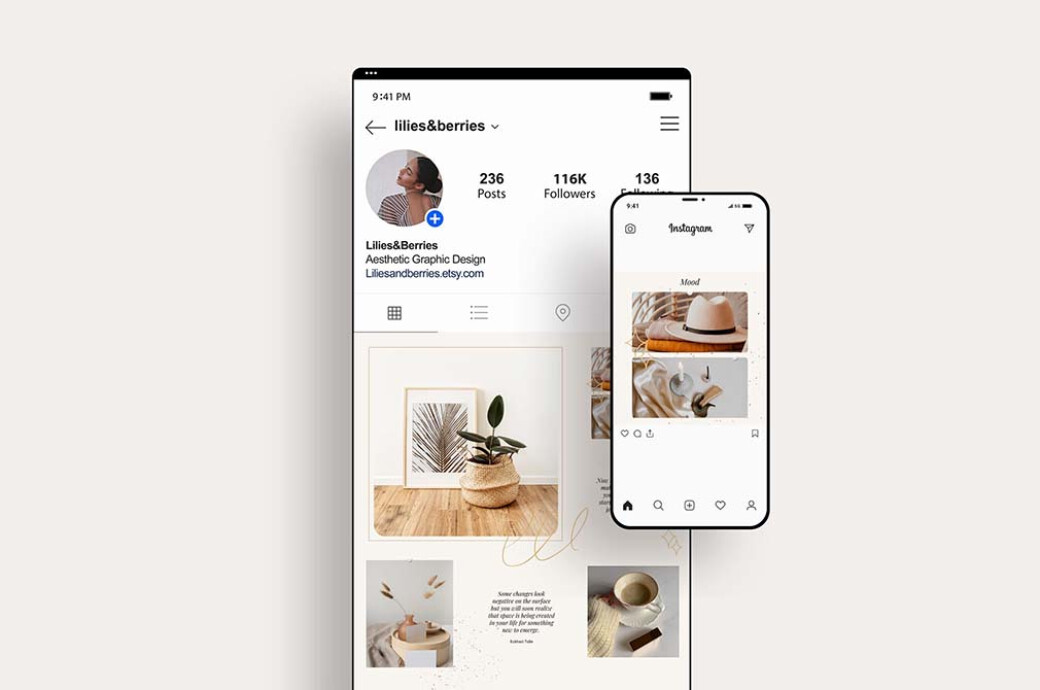 Elegant Instagram Puzzle Template