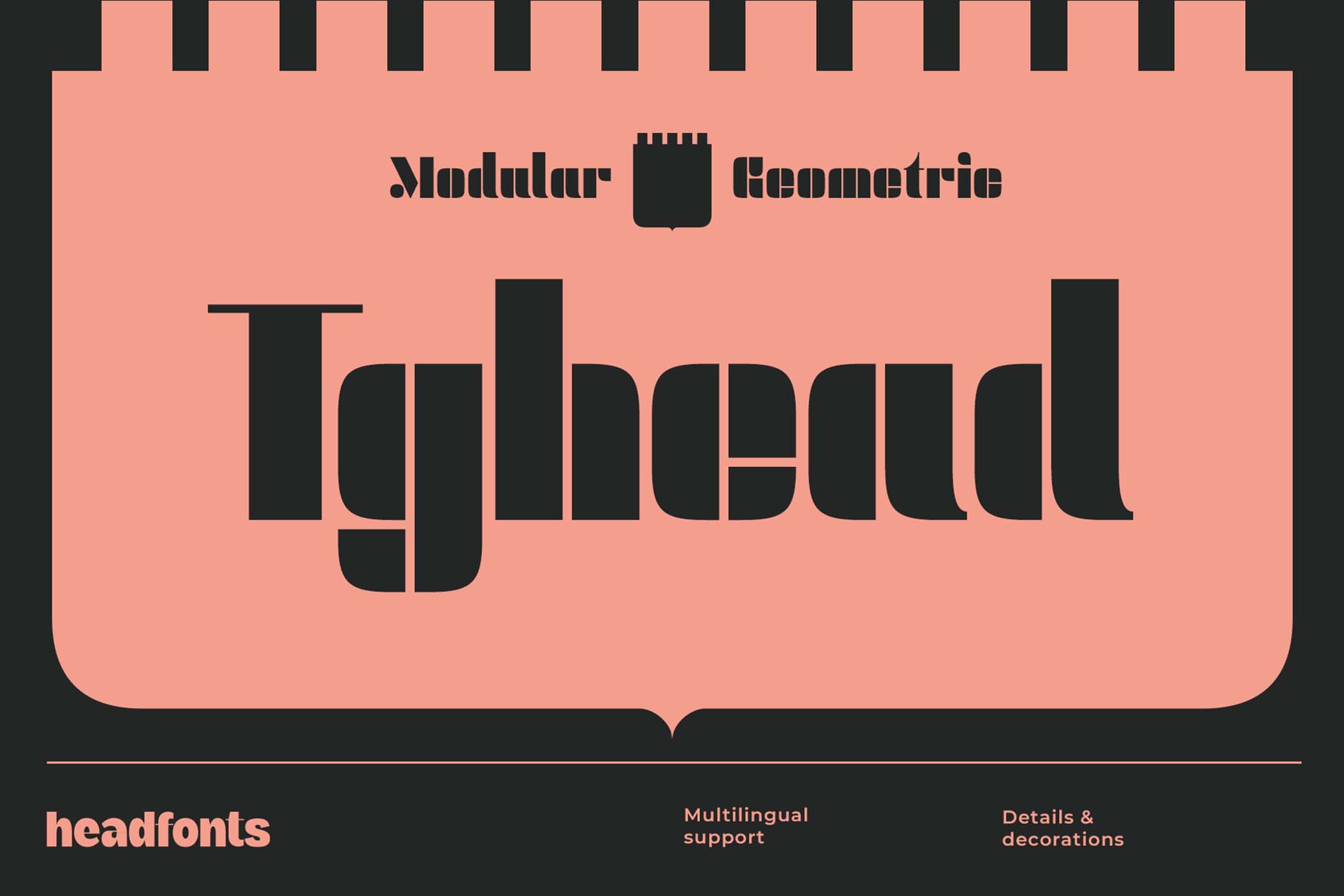 Tghead Geometric Font