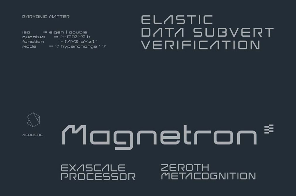 Barmo Futuristic Tech Font