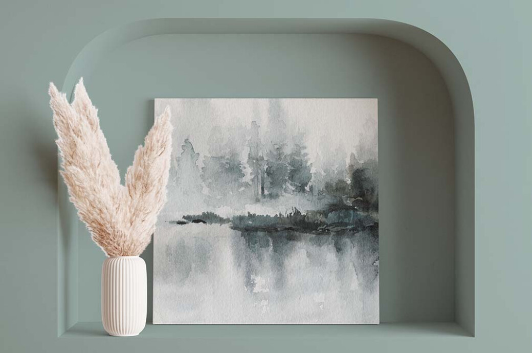 Minimalist Interior Canvas Mockup