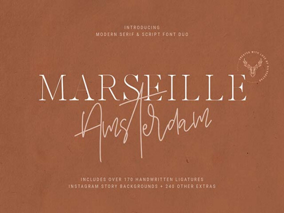 Marseille & Amsterdam Font Duo