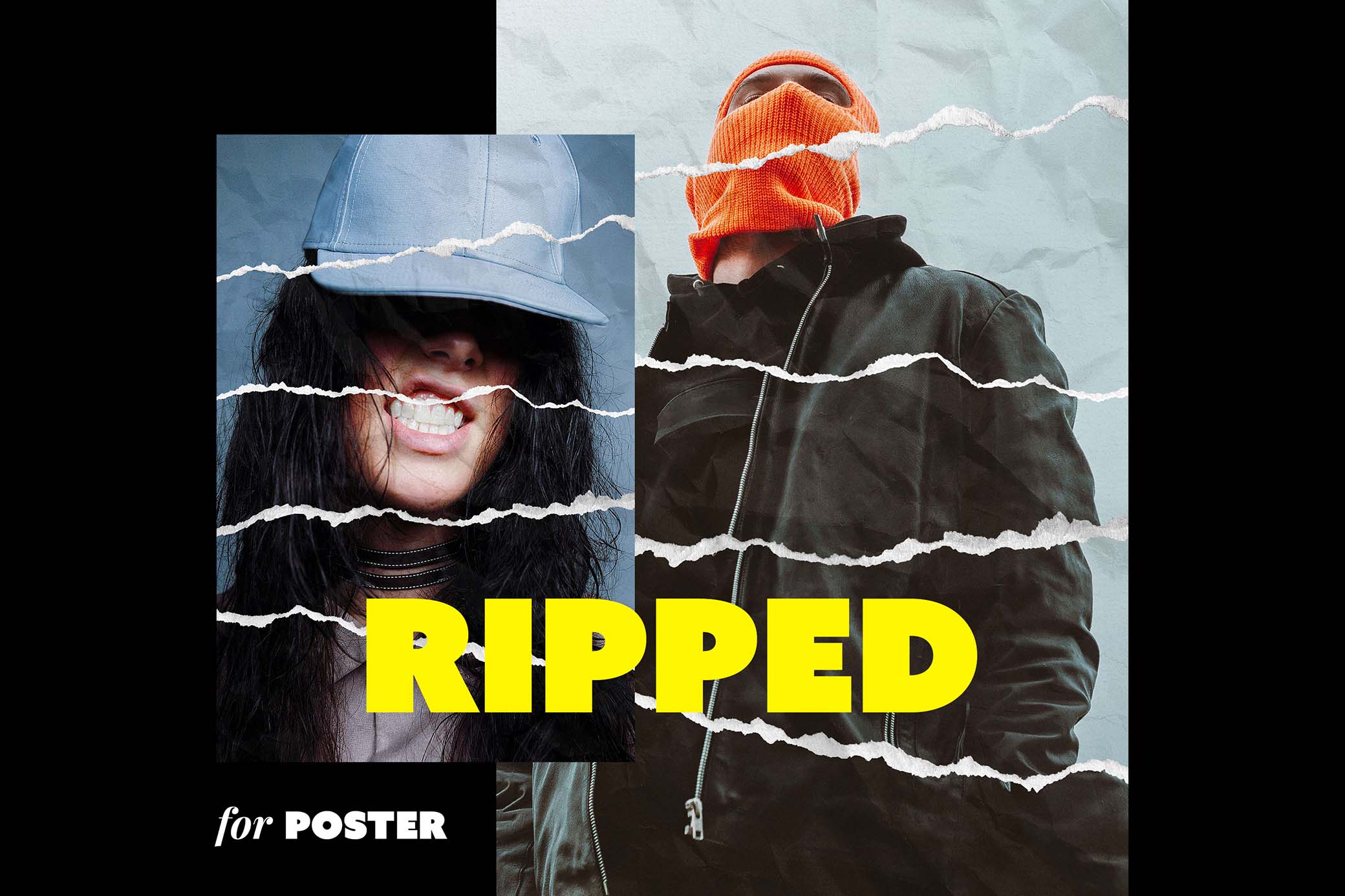 Ripped Paper Poster Photo Effect