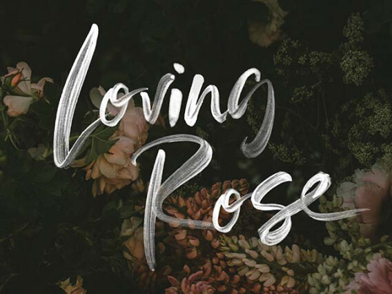 Loving Rose Watercolor Font