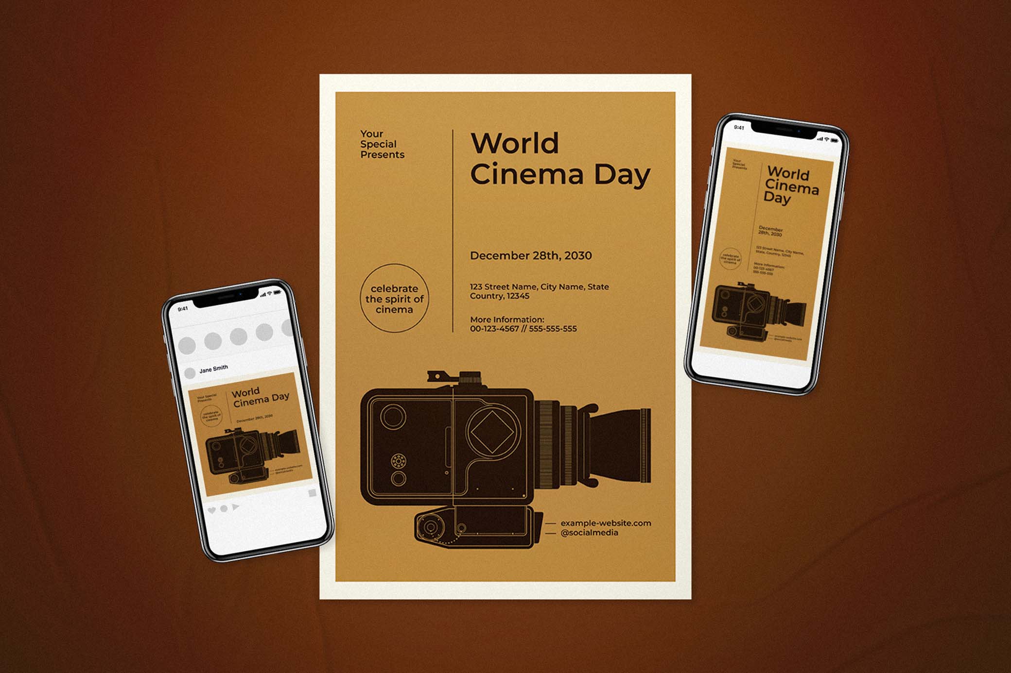 Cinema Day Flyer Set