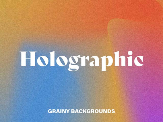 Holographic Grainy Backgrounds