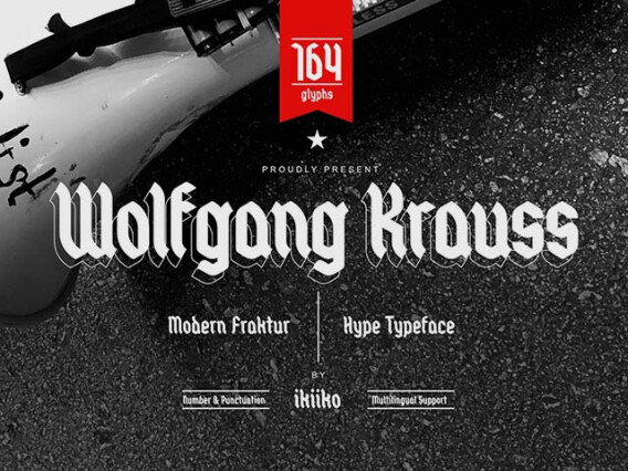 Wolfgang Krauss — Modern Fraktur Type