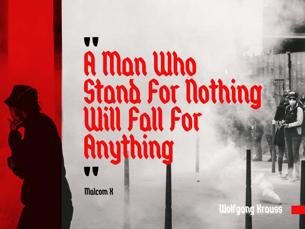 Wolfgang Krauss — Modern Fraktur Type