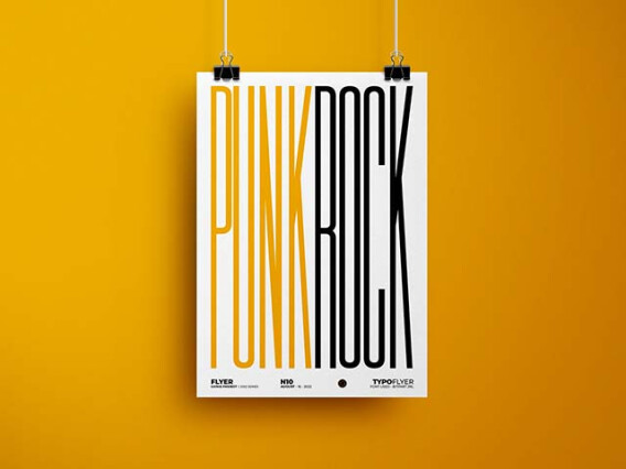 Typographic Flyer Template