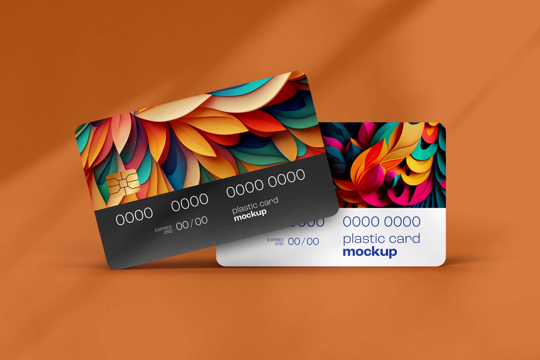 Download Realistic Plastic Card Mockup