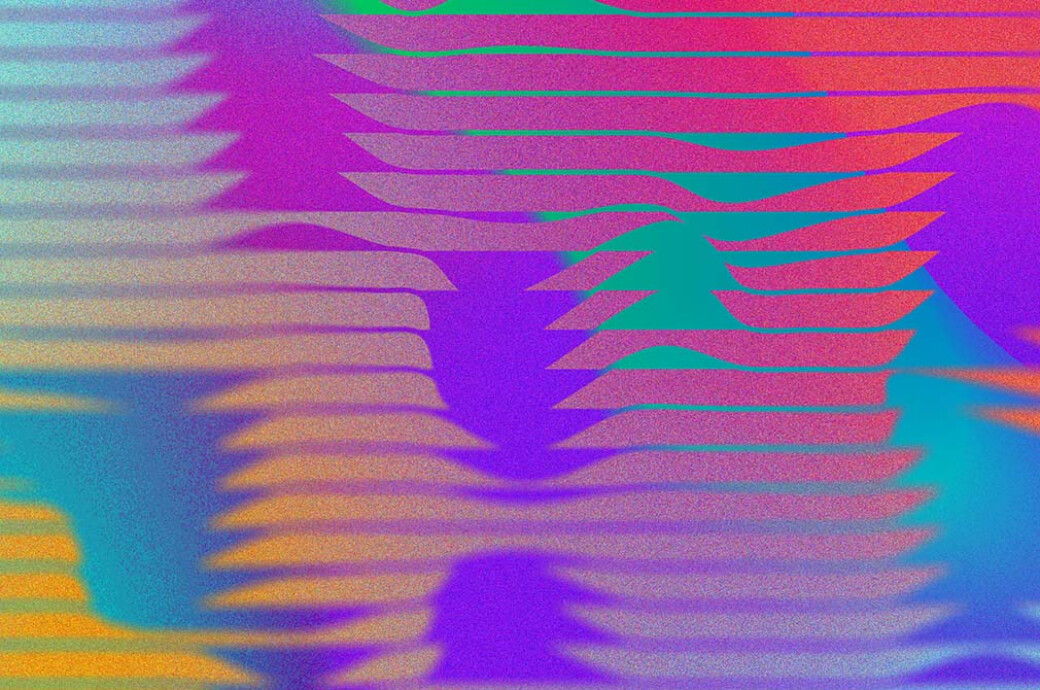 Gradient Wavy Texture Background Set