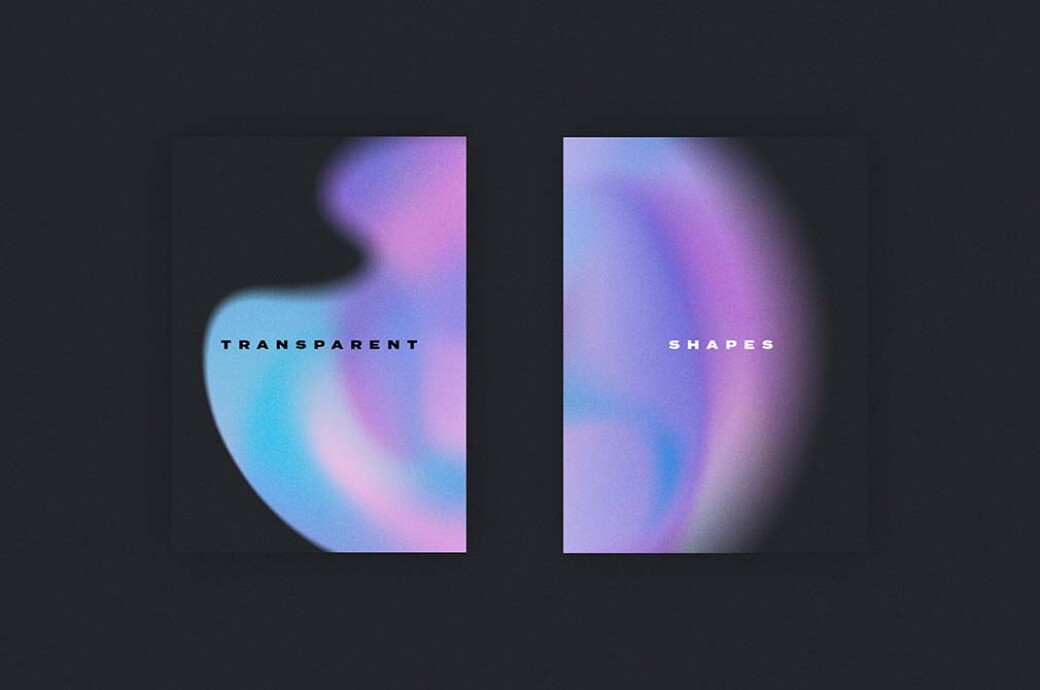 Lilac Gradient Texture Elements