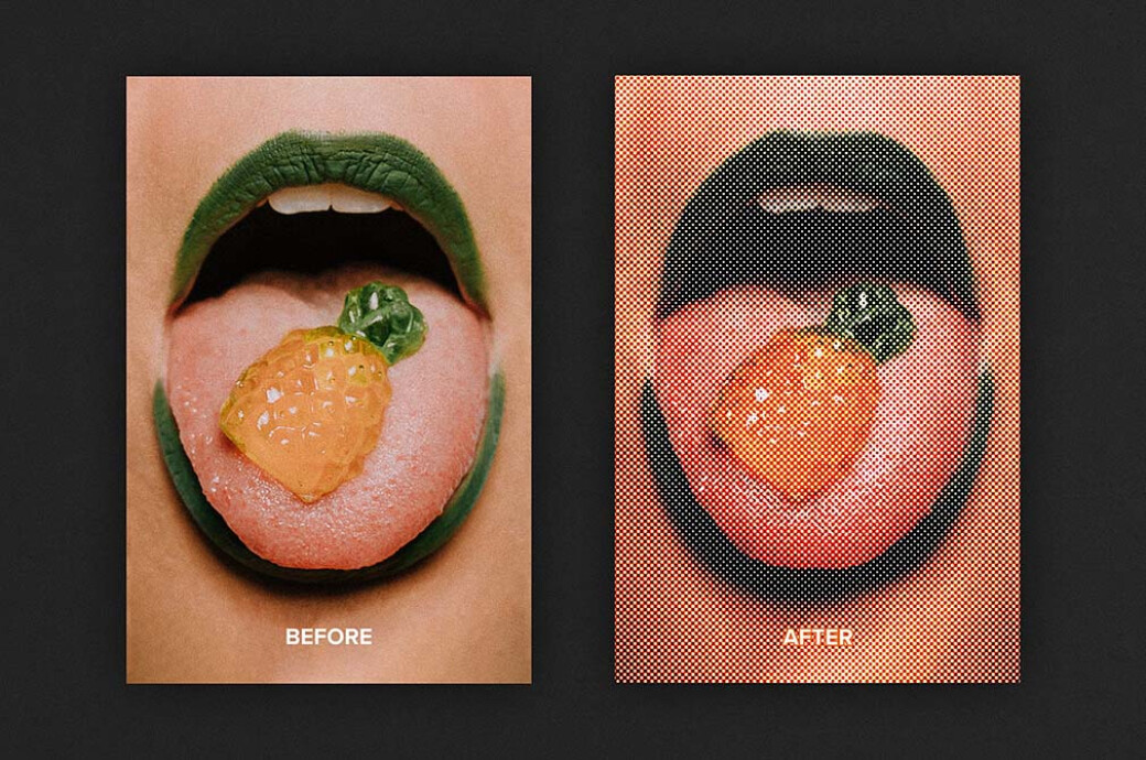 Halftone Poster Effect