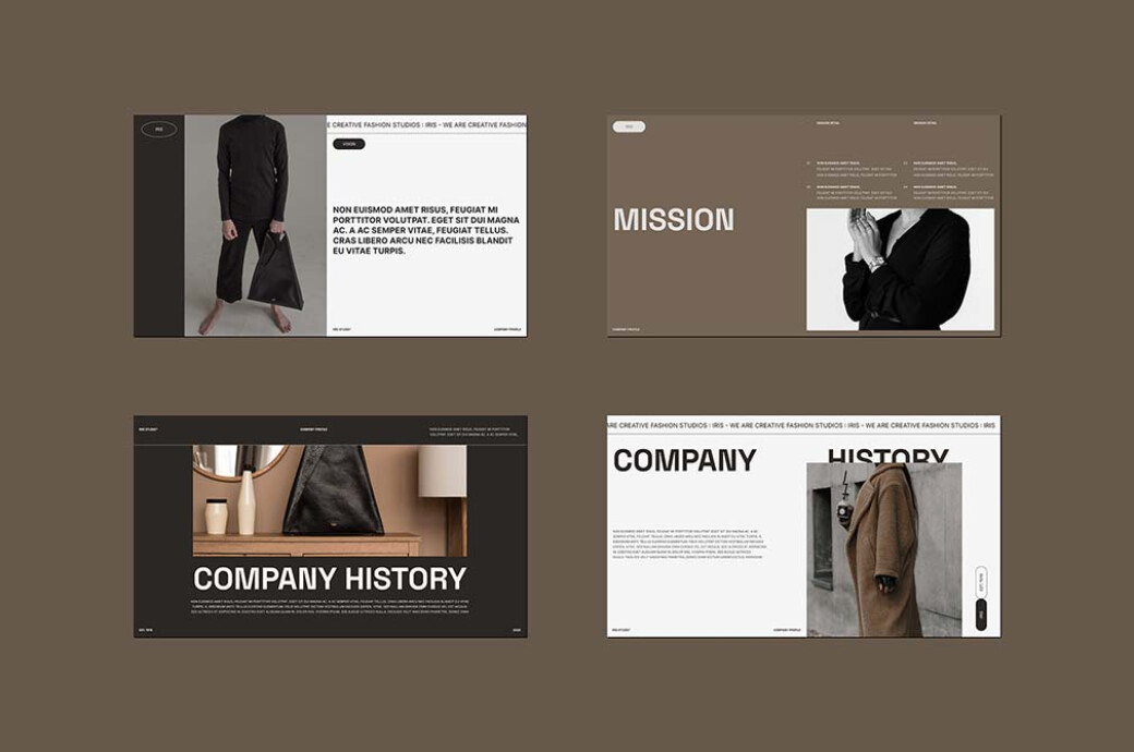 Iris Company Profile — PowerPoint Template