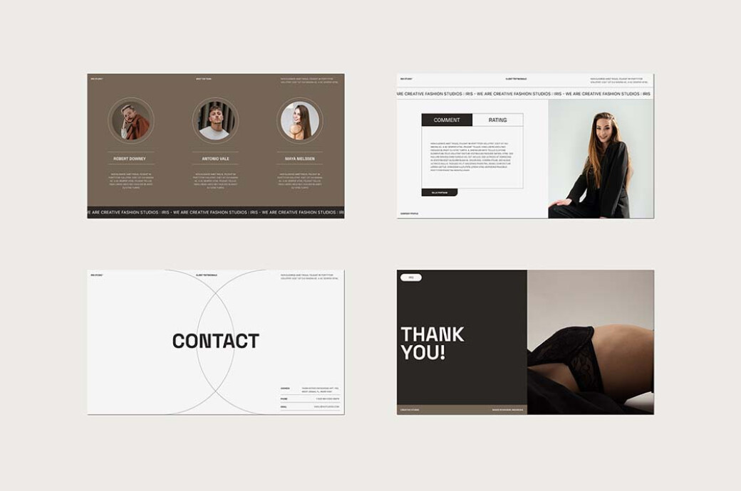 Iris Company Profile — PowerPoint Template