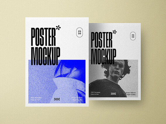 Realistic Posters Mockup