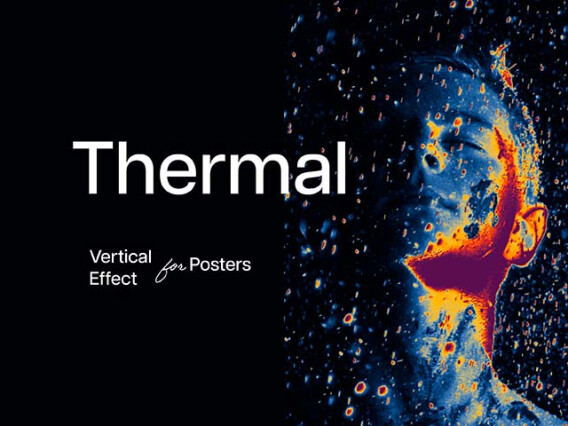Heat Map Poster Photo Effect