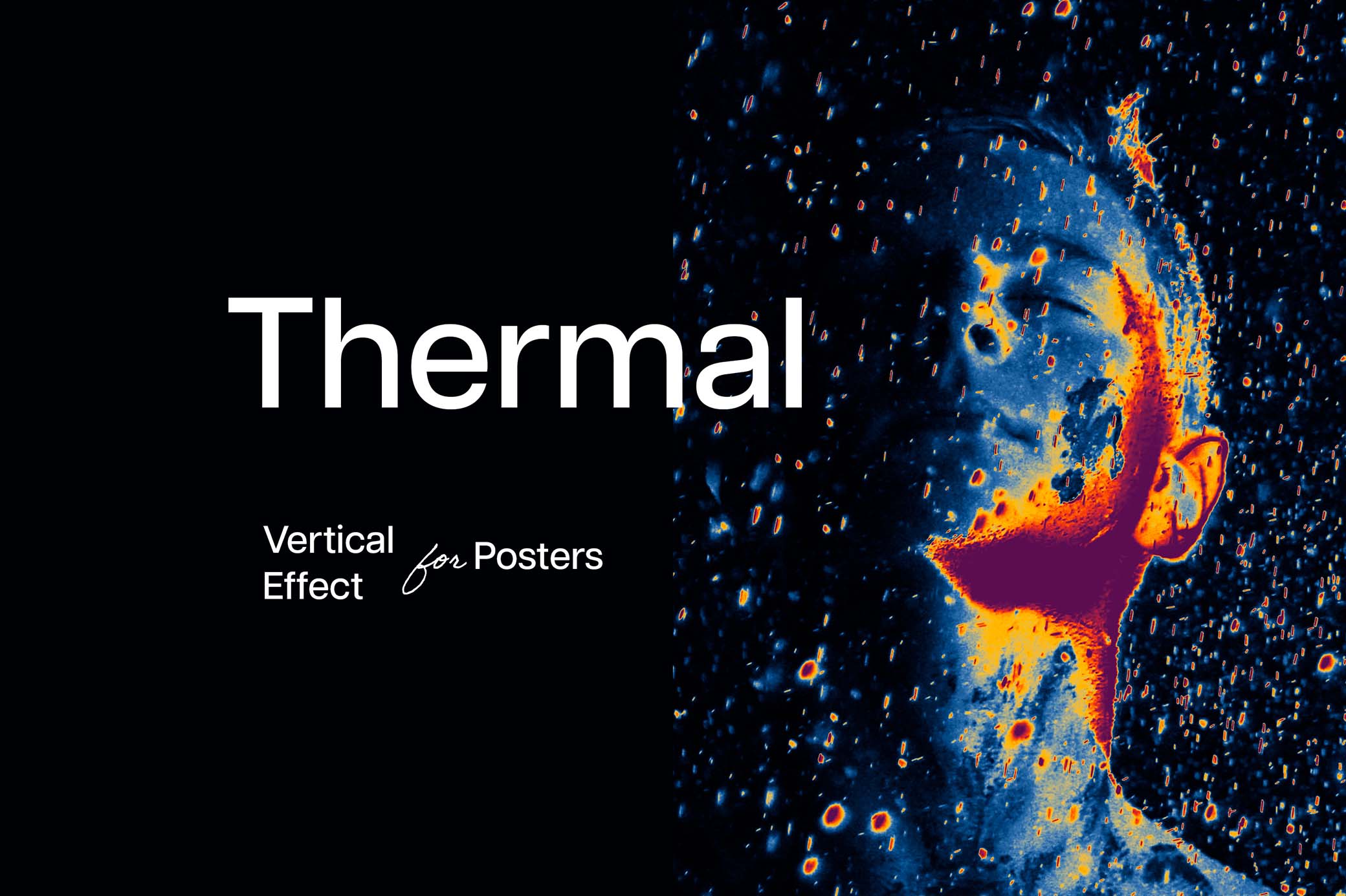 Heat Map Poster Photo Effect