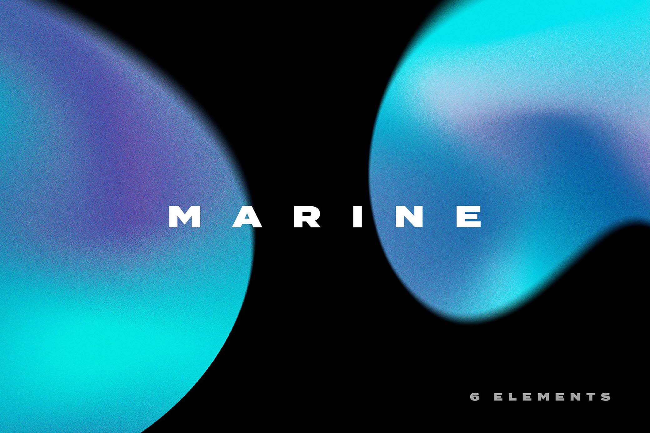 Marine Gradient Texture Elements