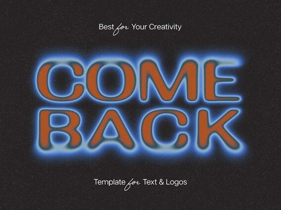 Come Back Text Effect