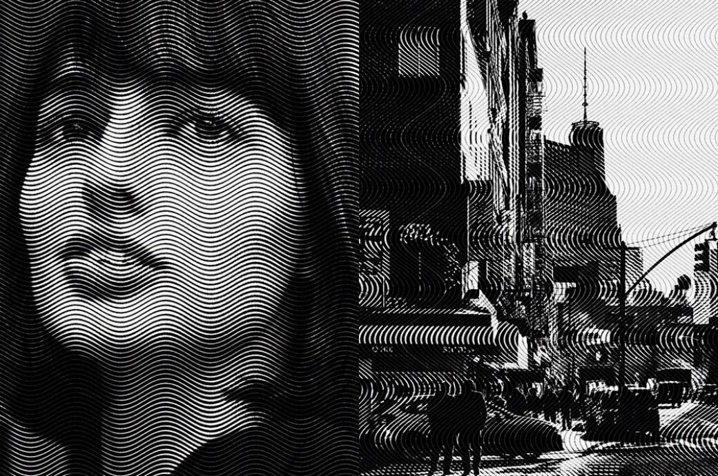 Halftone Patterns Poster Effect