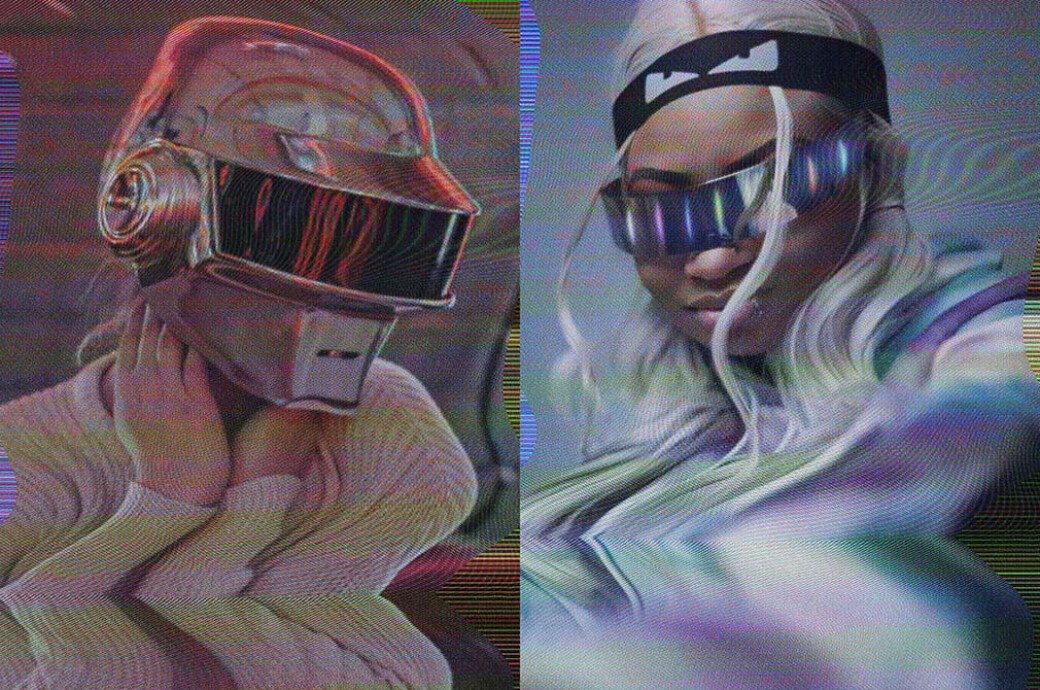 Screen Flicker Poster Effect