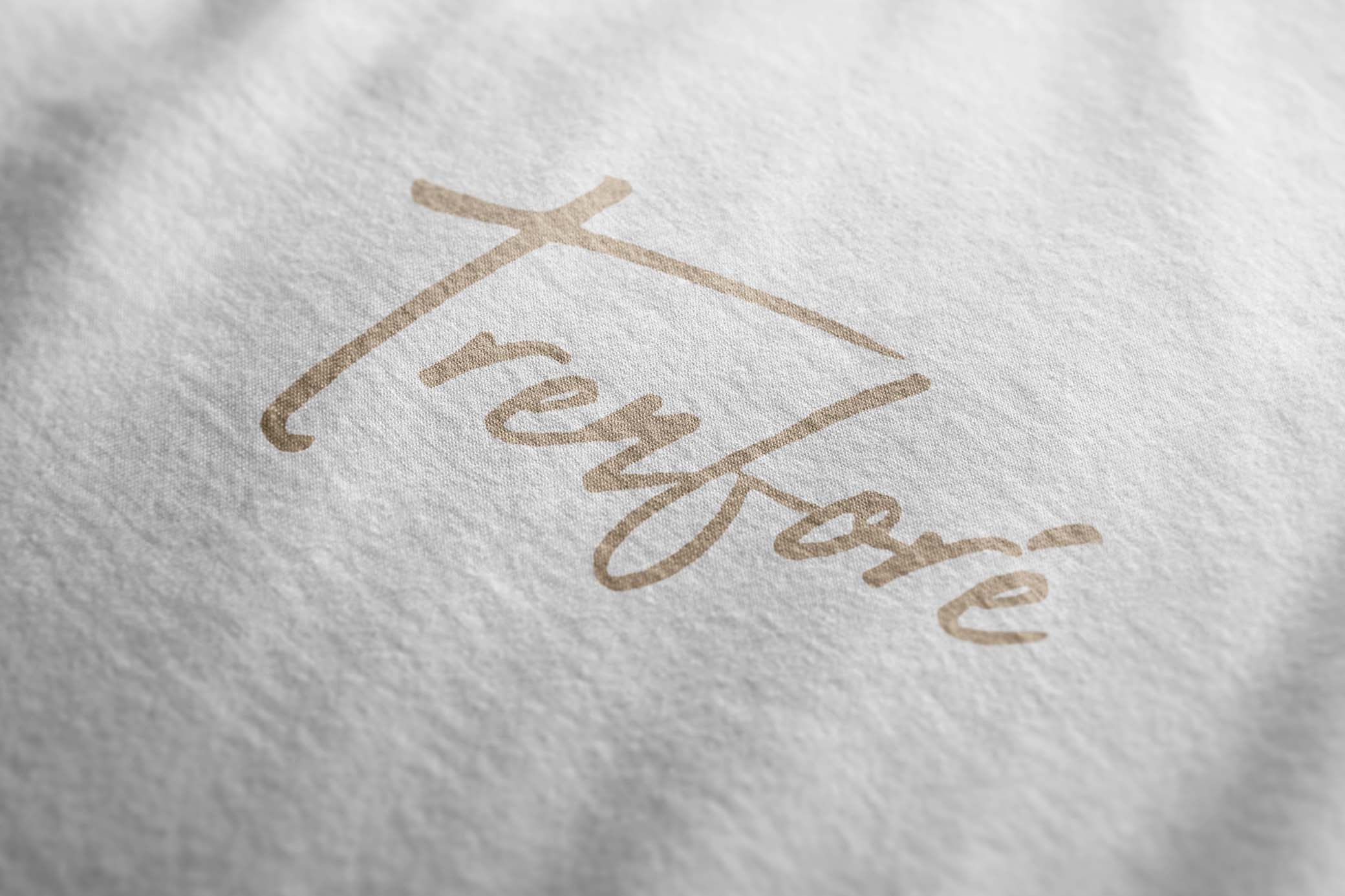Exquisite Fabric Logo Mockup
