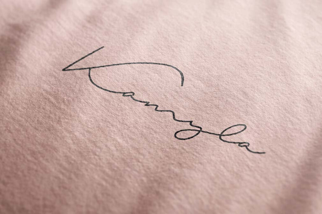 Exquisite Fabric Logo Mockup